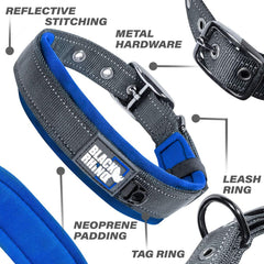 Black Rhino durable dog collar weatherproof materials for all-weather use.