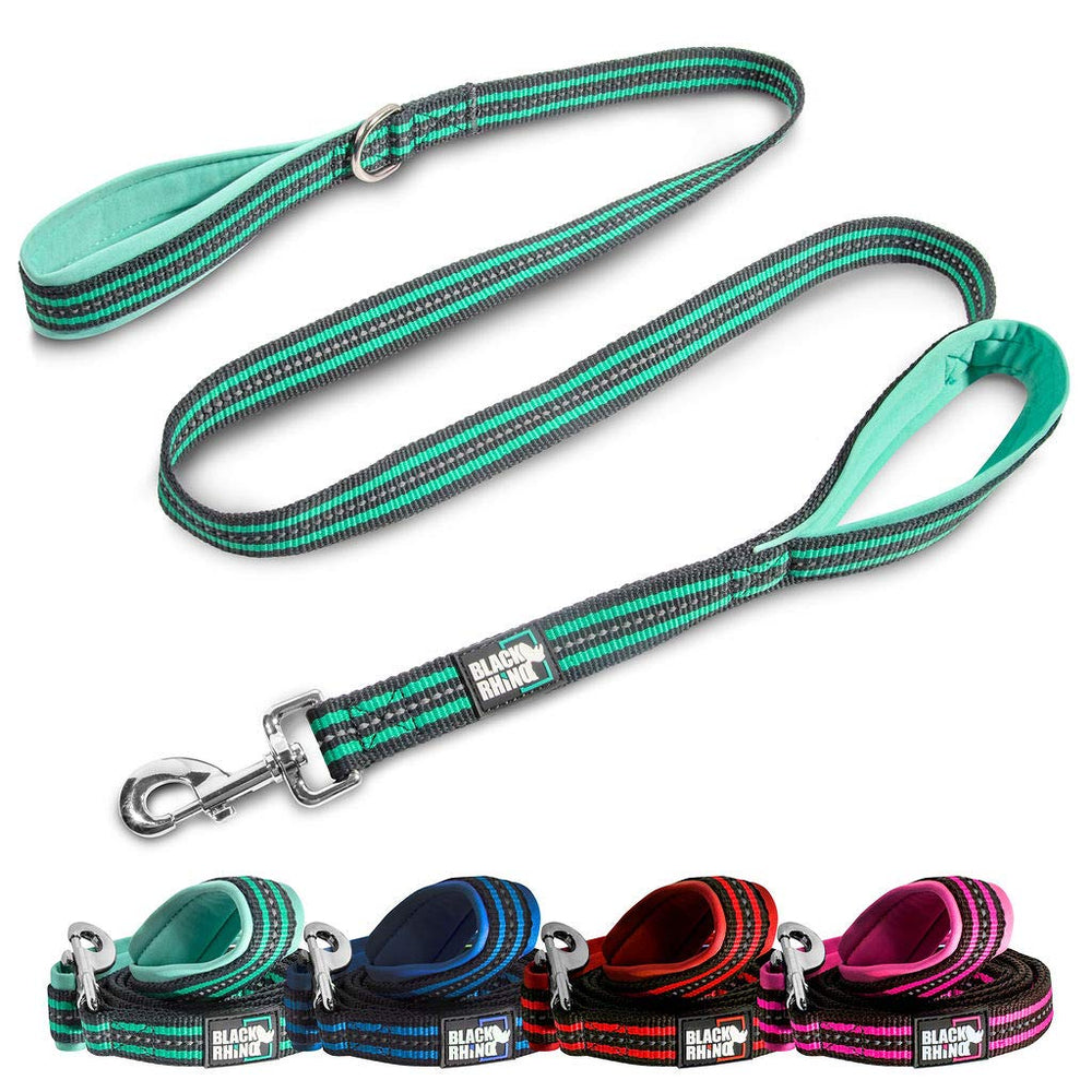Black Rhino heavy-duty leash extended to 5 ft for versatile control on walks