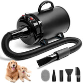 Blanlody High Velocity Dryer front view shows power for quick, calm pet drying.