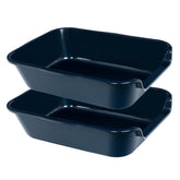 Blaucasa 2-pack extralarge dog litter box front view for indoor potty training