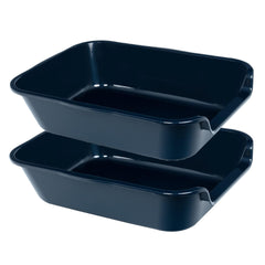 Blaucasa 2-pack extralarge dog litter box front view for indoor potty training