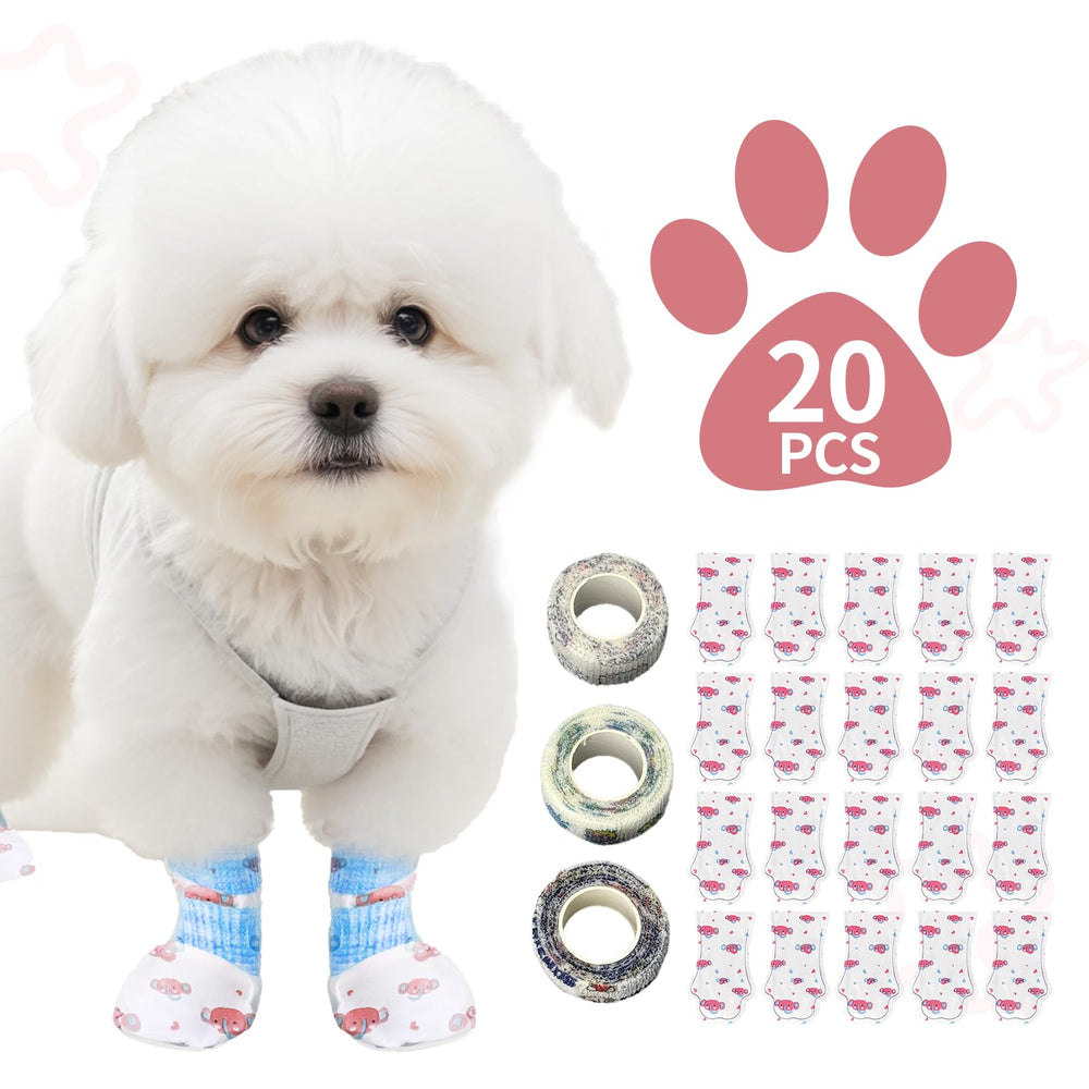 Blazury Infini disposable dog boots pack-20 keeping paws clean during walks.