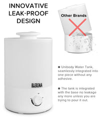 BLEREMA top-fill humidifier ready for easy refills and quick cleaning in terrariums