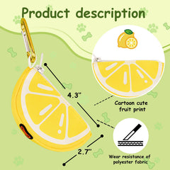 BlissBud lemon shape leash attachment shown as stylish easy bag access