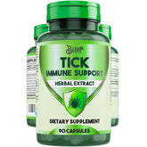 BLIVA Tick Immune Support bottle shows vegan capsules for immune comfort in tick-prone environments.