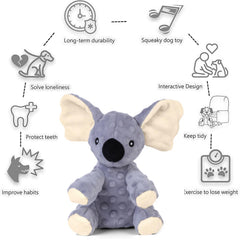Blnboimrun plush koala dog toy for tug and fetch—durable material.