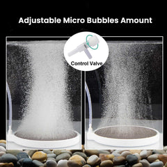 BLOTFISH 3.2-inch diffuser area illustrated for even bubble distribution