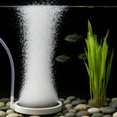 BLOTFISH bubbler showing dense bubbles for efficient aeration and calm operation
