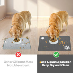 BLUE AYE easy-clean dog mat resists pet hair and dust for quick maintenance.