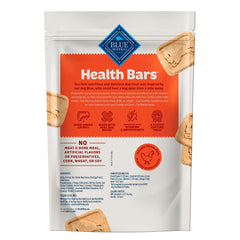 Blue Buffalo Health Bars oven baked aroma highlights savory bacon and cheese