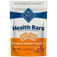 Blue Buffalo Health Bars pumpkin cinnamon treats for dogs, crunchy daily reward