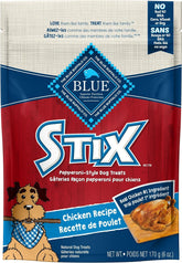 Blue Buffalo Stix chicken recipe bag open for training rewards