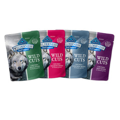 Blue Buffalo Wilderness Trail Toppers beef pouch close-up highlighting protein-rich topping for tastier meals.