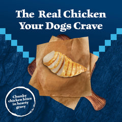Blue Buffalo Wilderness Trail Toppers real-chicken-detail showcases wholesome chicken quality