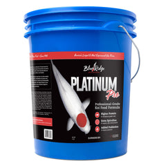 Blue Ridge Fish Hatchery koi food bag front highlights premium ponds pellets for koi health