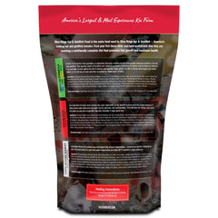 Blue Ridge Koi Food bag back highlights complete nutrition and guarantee.