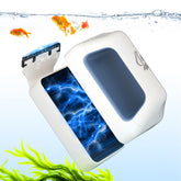 BlueYu magnetic aquarium cleaner outside brush shows strong grip for algae removal