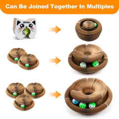 BluGun cat head organ scratching board close-up shows durable layers