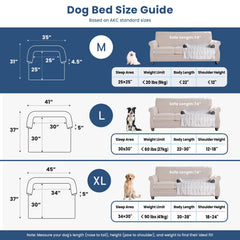 blunique Non-slip base keeps dog bed secure on furniture