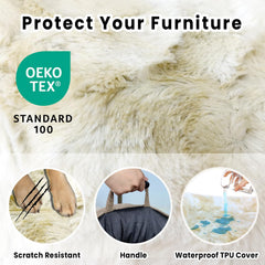 blunique non-slip base keeps bed stable on couch or floor