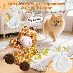 BluPup Giraffe toy crinkle ears sparks sensory exploration and fun