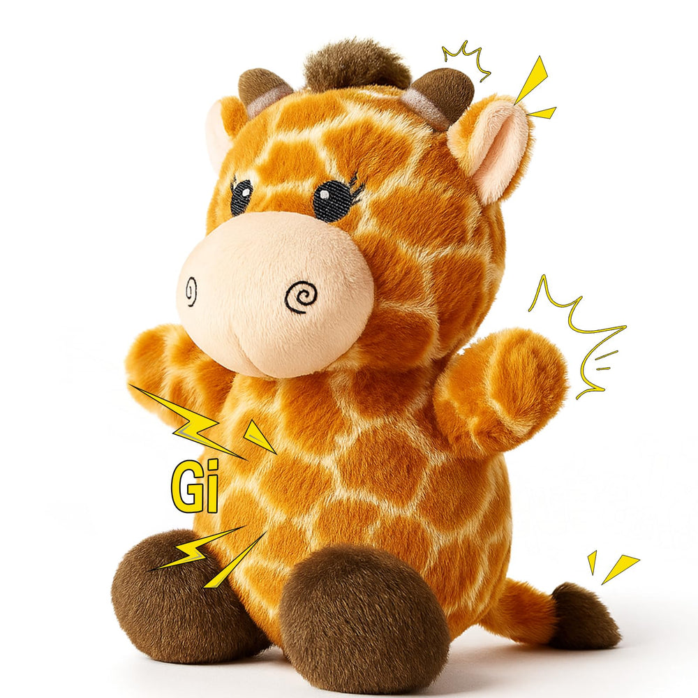 BluPup Giraffe toy head squeaker for interactive play and bonding