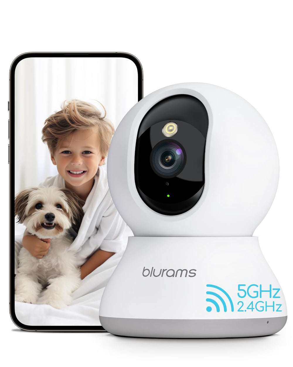 blurams pet camera 2k wide-angle view for remote pet monitoring