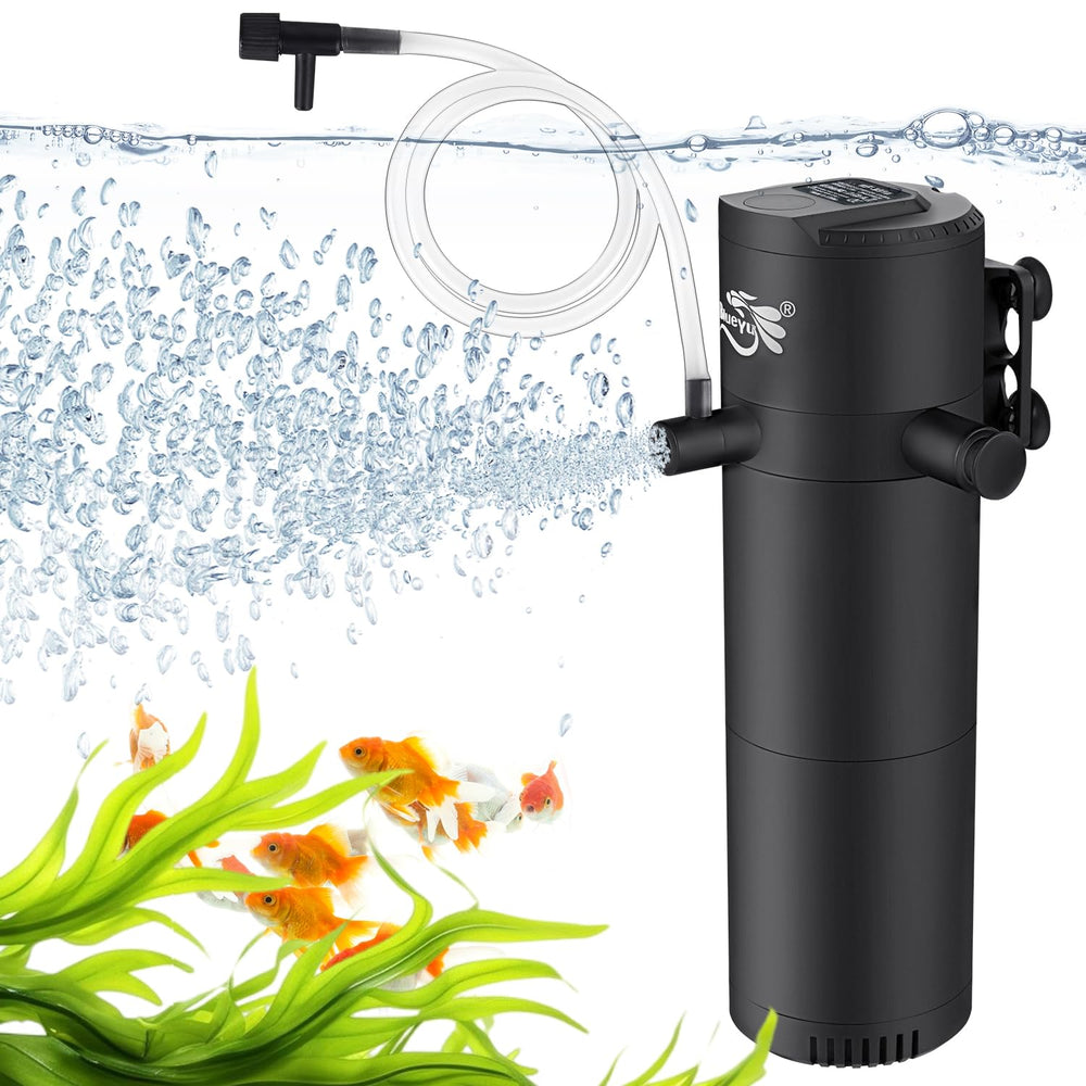 BlueYu aquarium-filter-assembly-view highlights easy setup and reliable filtration.
