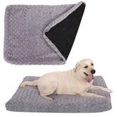 BLVOTKRO faux fur dog bed cover rose velvet gray closeup shows ultra-soft fabric for comfort.