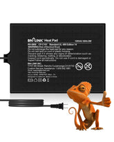 BN-LINK reptile heat pad 6x8 setup showing easy under-tank installation for warm habitat.
