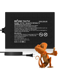BN-LINK reptile heat pad 6x8 setup showing easy under-tank installation for warm habitat.