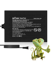 BN-LINK reptile heat pad mounted under terrarium for steady warmth