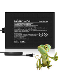 BN-LINK reptile heat pad mounted under terrarium for steady warmth