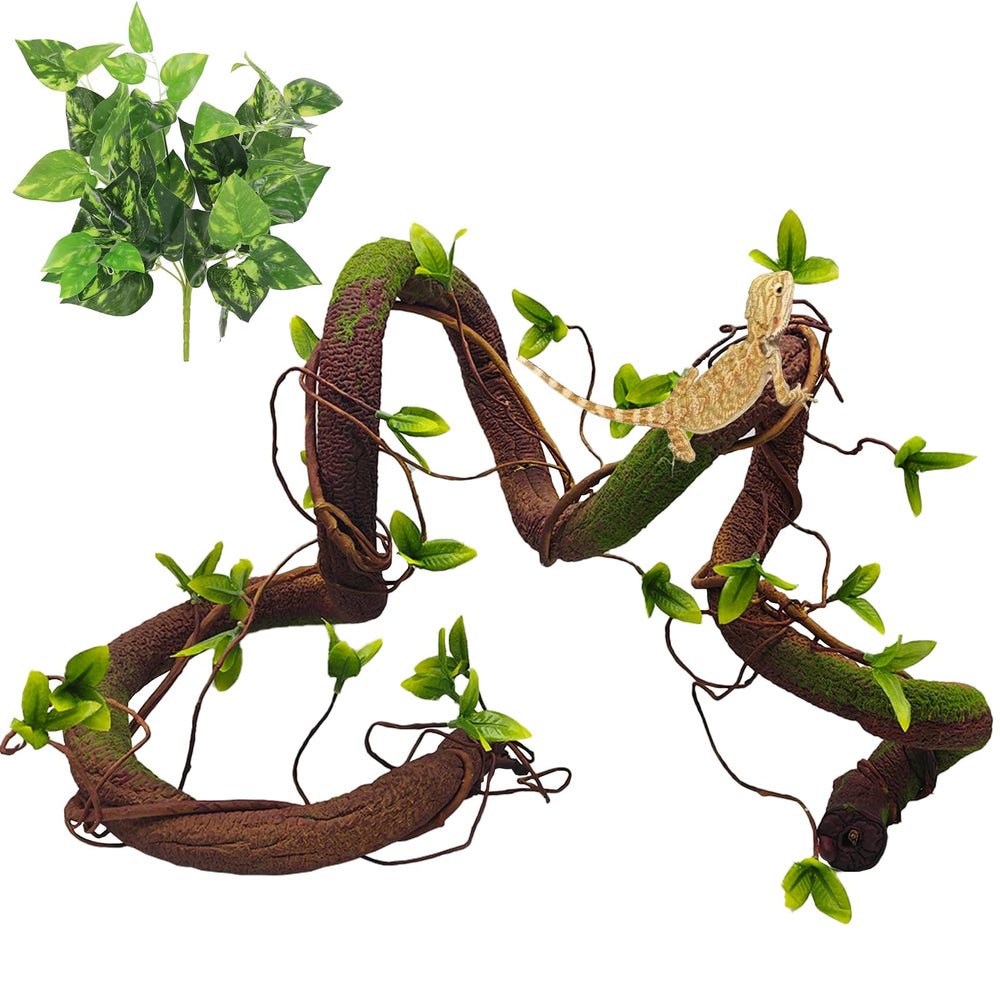 BNOSDM reptile jungle vine bendable showing flexible climbing support for tanks