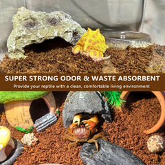 BNOSDM reptile soil substrate mimics natural digging to encourage exploration.