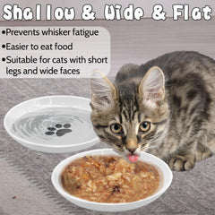 BNOSDM small cat dish sized 5.9 inches for compact meals
