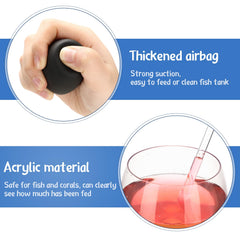 Boao clear tube allows visual monitoring of food amounts during feeding.
