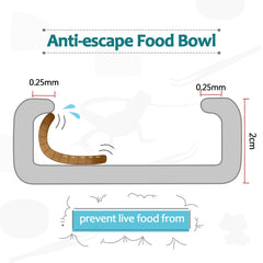 Boao stainless steel feeding tong 20cm length helps grip prey securely.