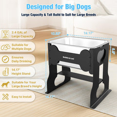 Bobbie & Laxi stainless steel water bowl is rust-resistant and easy to clean
