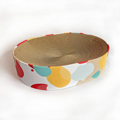 BobbyPet Cat Scratcher Lounge Bed, inside scratching area supports neat, contained play