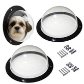 BobbyPet dog fence window dome view shows a clear peek for curious dogs