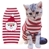 BOBIBI cat sweater Christmas Santa design keeps pets festive and warm