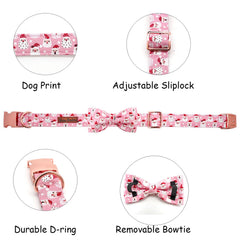 Bobo Rainbow collar buckle and D-ring detail ensures secure leash attachment.