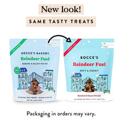 Bocce's Bakery Reindeer Fuel soft-chewy closeup highlights tender texture for easy chewing.