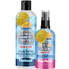 Bodhi Dog baby powder scented cologne 4oz bottle for fresh smelling pets between baths