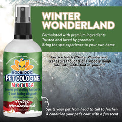 Bodhi Dog cologne spray coats fur for detangling and conditioning benefits