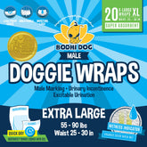 Bodhi Dog disposable male diaper product shot showing extra-large fit and comfort