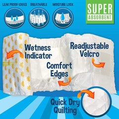 Bodhi Dog disposable male diapers small quick-dry core keeps moisture away to help dry your dog