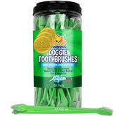 Bodhi Dog dual-headed toothbrush packaging closeup for convenient dental routines