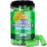 Bodhi Dog finger toothbrush close-up showing soft bristles for gentle dental care